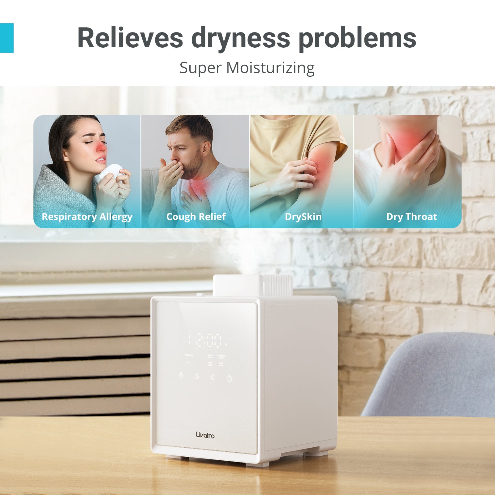 3L Warm Mist Stainless Steel Humidifier – Livatro