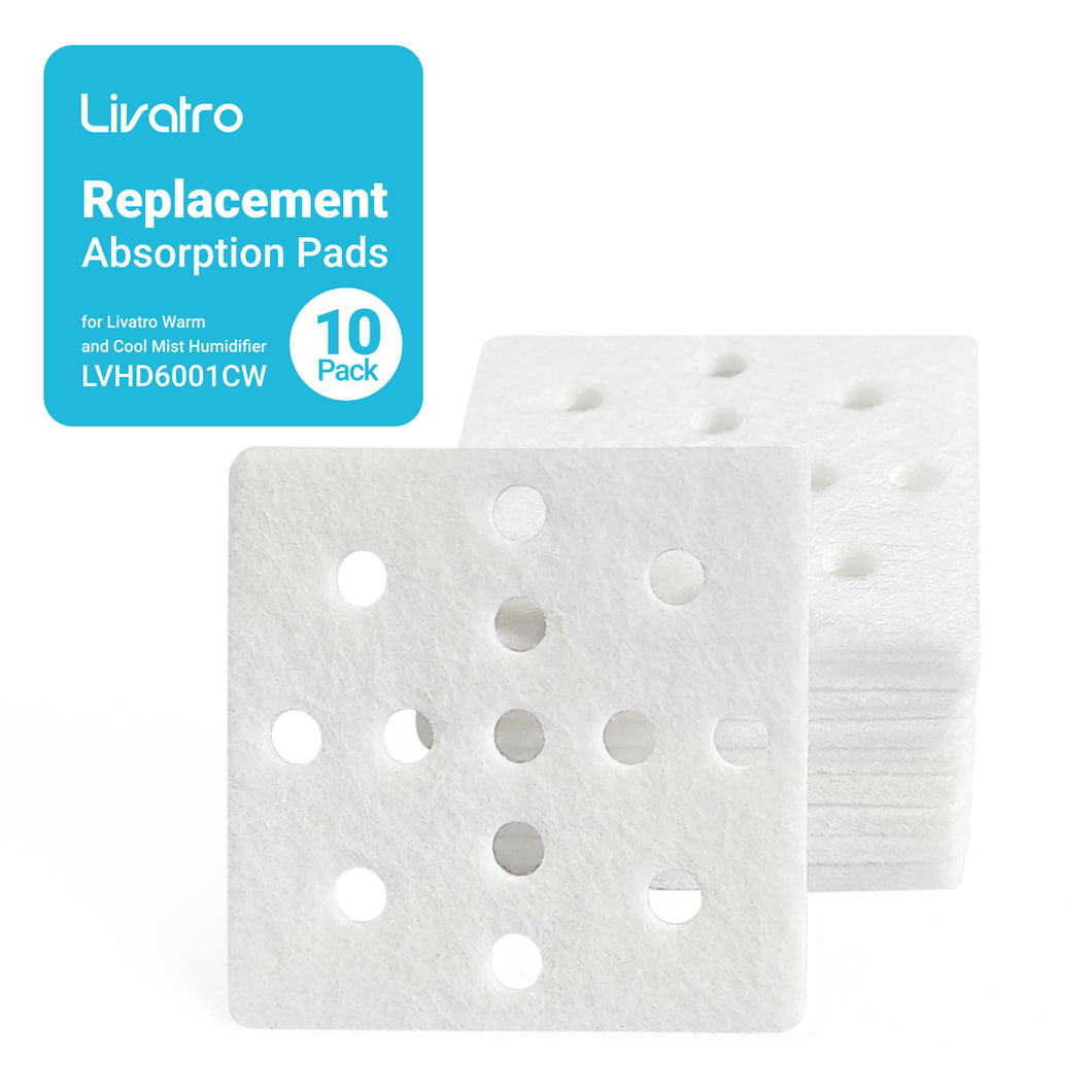 10-Pack Humidifier Replacement Filters - Absorption Pad
